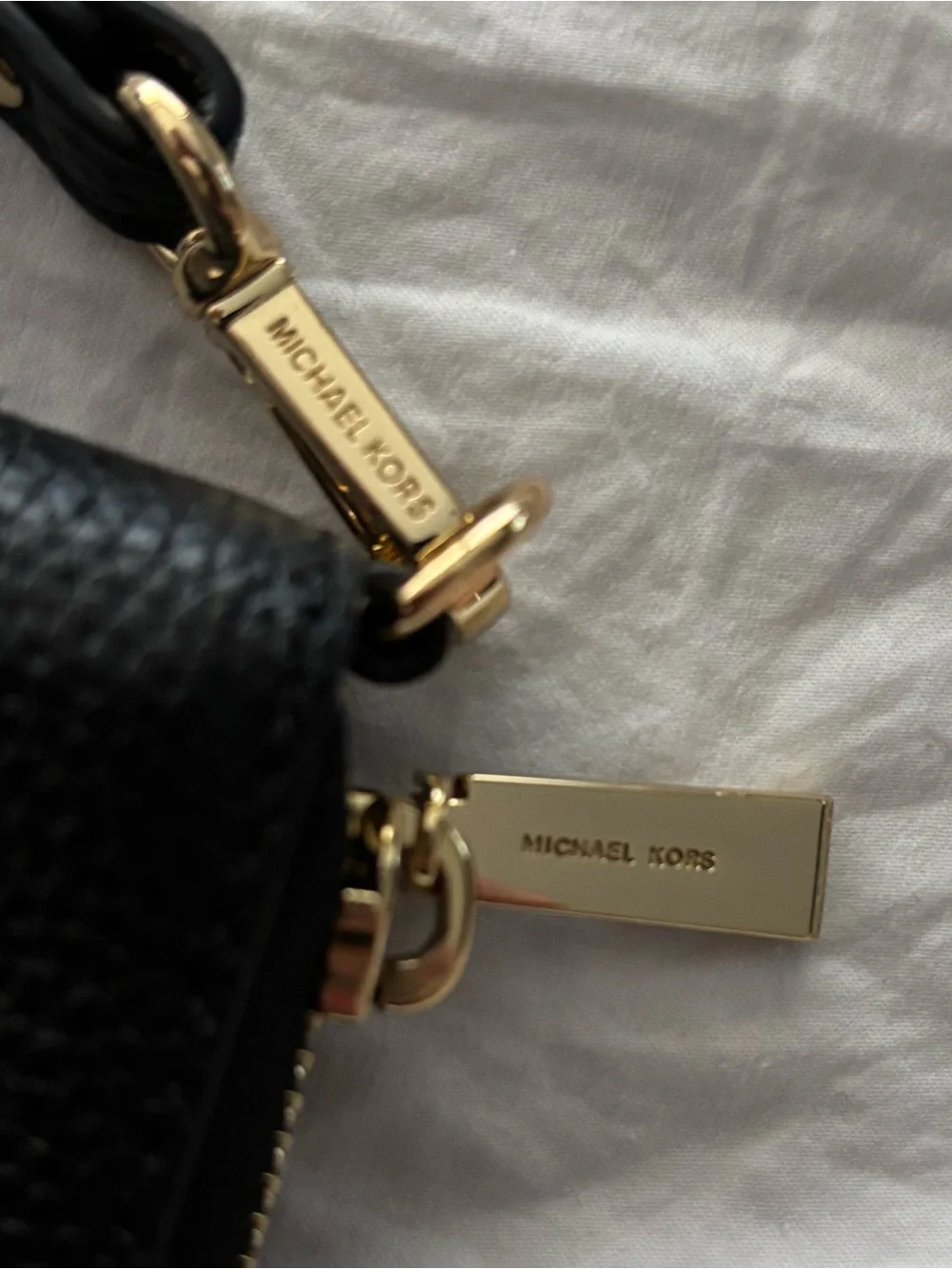 Michael Kors Jet Set Travel Leather Wallet Wristlet Large Multifunction Black